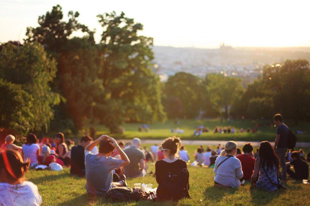 people in the park